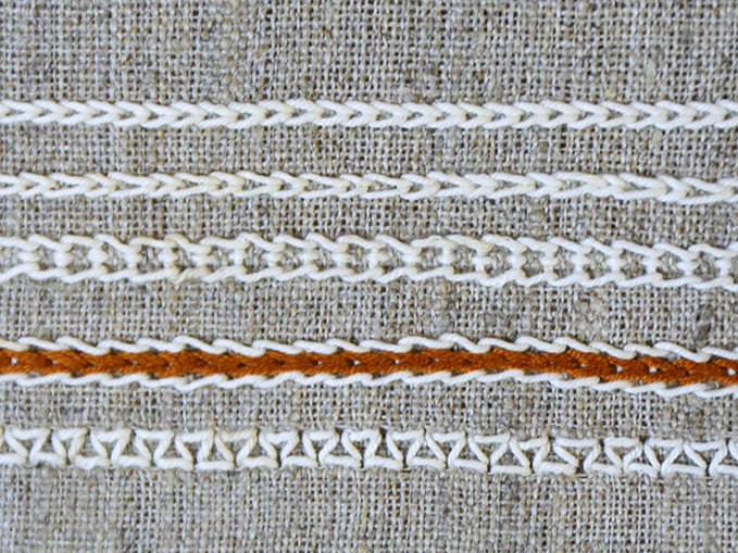 Ķēžu dūriena paraugs.