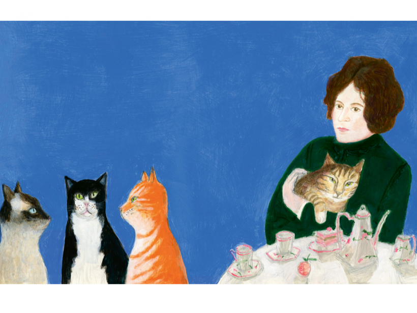 A. Naumova ilustrācija no grāmatas "Aspazija".