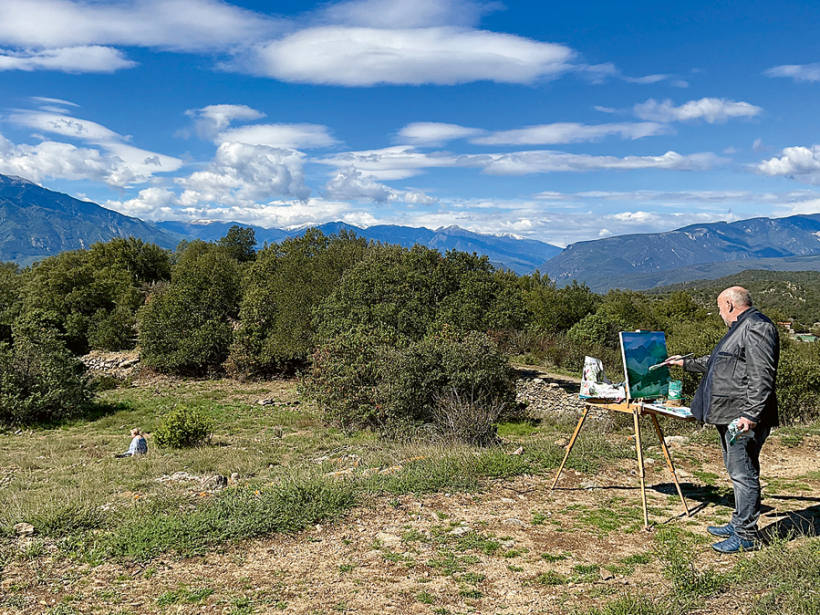 Aleksejs Naumovs, gleznojot Dienvidfrancijā.