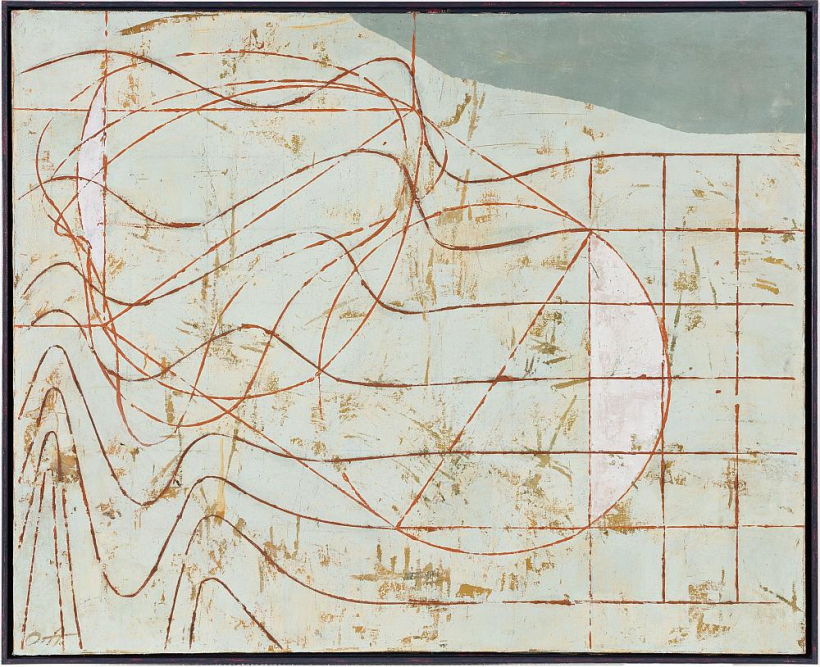 "Nukleārās iznīcināšanas aprēķins". 1976. Audekls/eļļa.