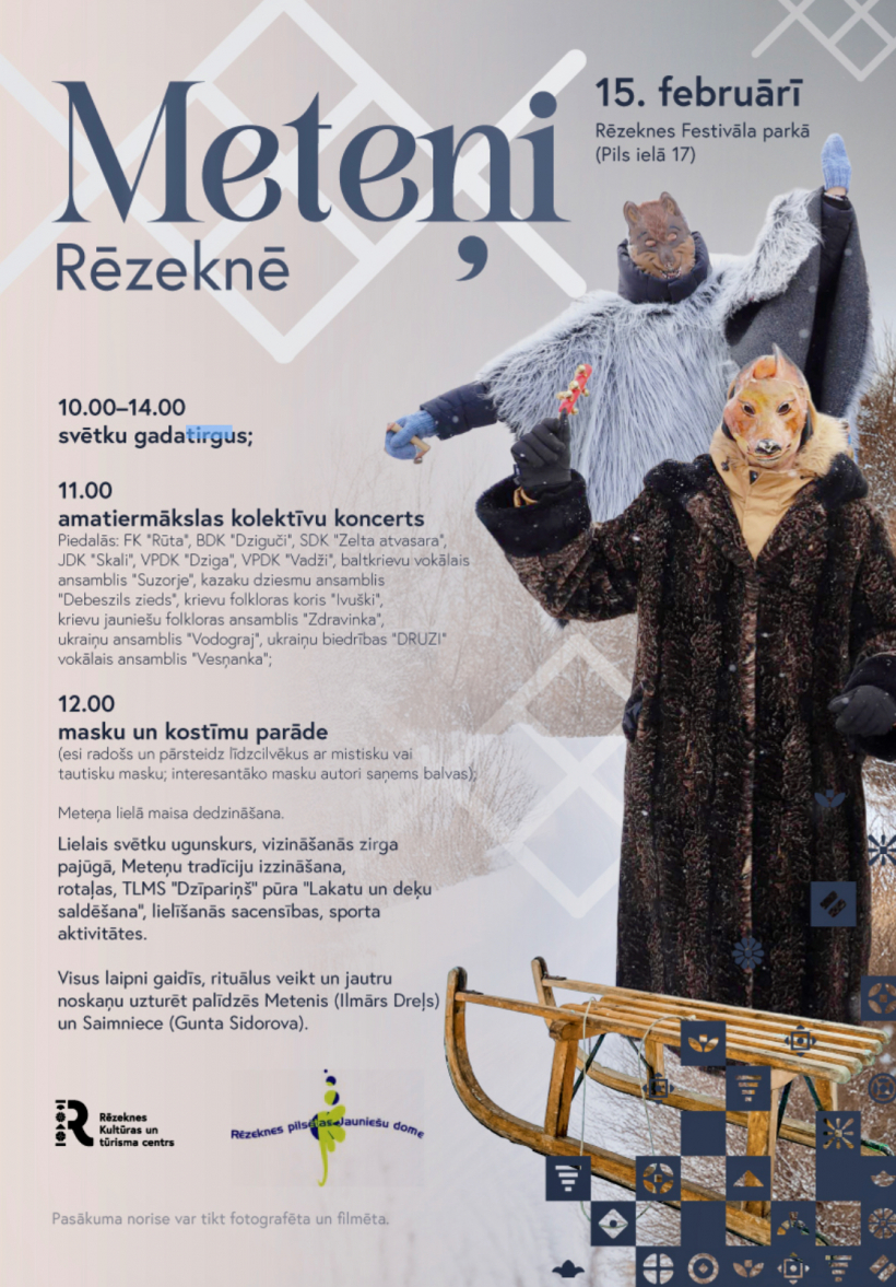 Rēzeknes Meteņa afiša.