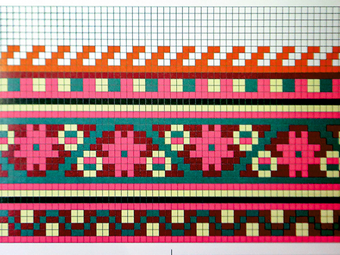 Apakšējās malas tehiskais raksts.