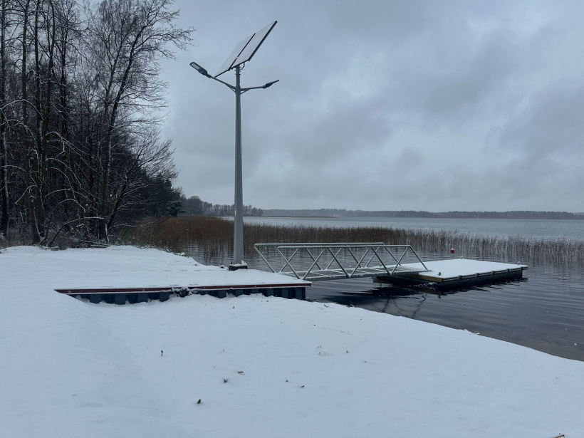 Riču ezers Baltkrievijas pierobežā.