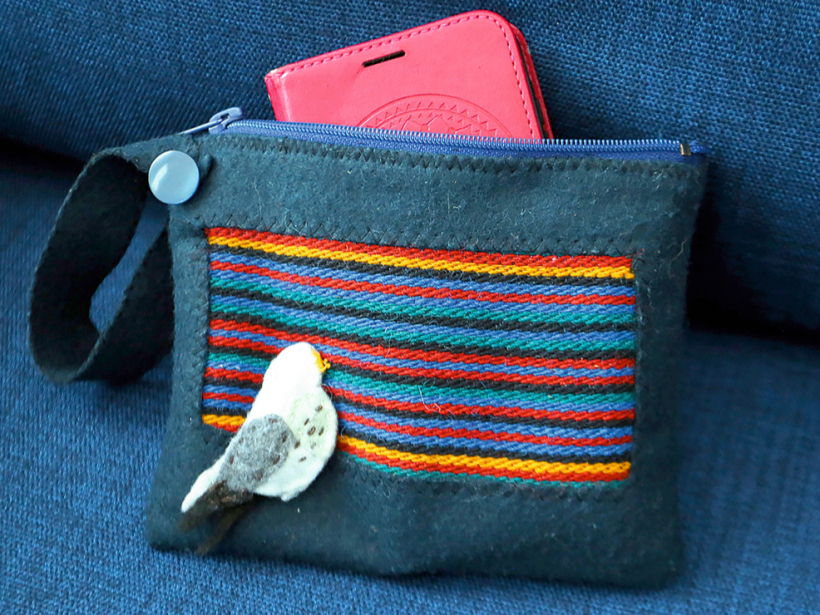 Izmantota arī filcēšanas tehnika.