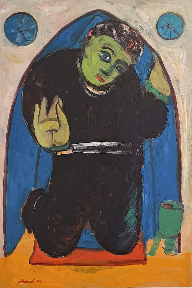 Līga Jukša. "Logs". 2004., a., e., 145x100 cm.