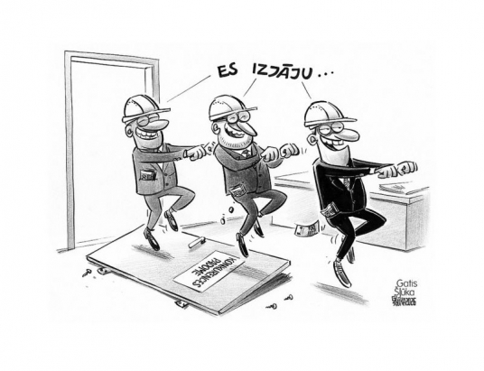 Zīmē Gatis Šļūka. Es izjāju... 