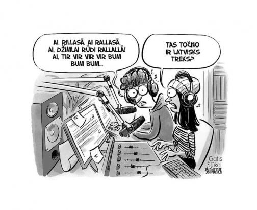 Zīmē Gatis Šļūka. Tas točna ir latvisks treks?