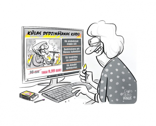 Zīmē Gatis Šļūka. Kūlas dedzināšanas kursi