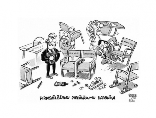 Zīmē Gatis Šļūka. Pirmsvēlēšanu piedāvājumu darbnīca