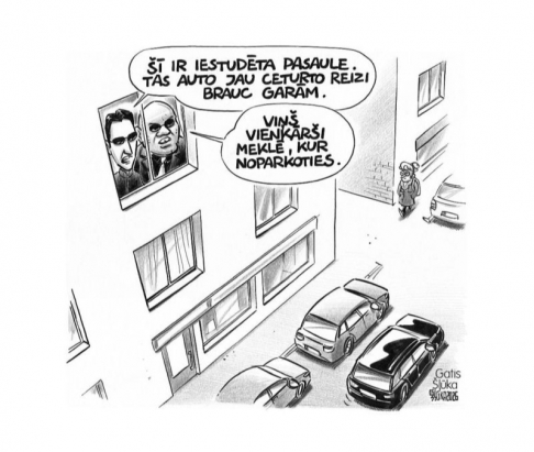 Zīmē Gatis Šļūka. Kur likt auto?