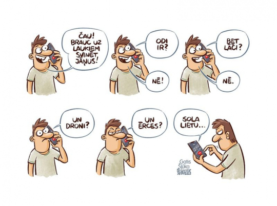 Zīmē Gatis Šļūka. Priecīgus Jāņus!