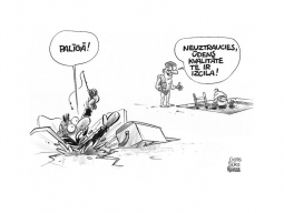 Zīmē Gatis Šļūka. Ūdens kvalitāte te ir izcila!