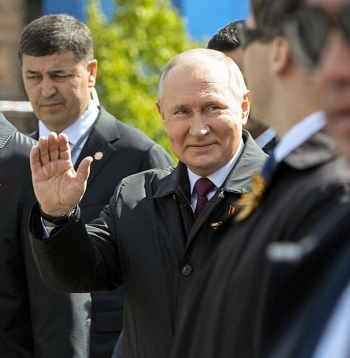 Vladimirs Putins 9. maija parādē.