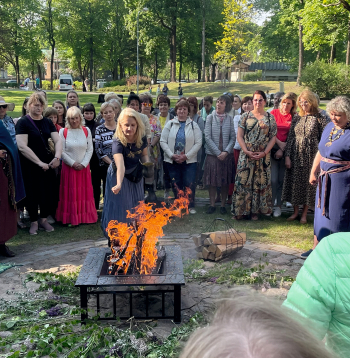 "Spīganu salidojumā" Dzegužkalnā.
