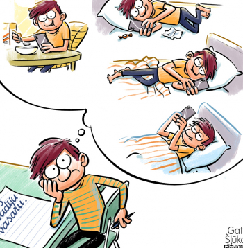 Zīmē Gatis Šļūka. Ne dienu bez telefona