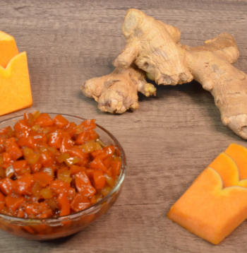 Ķirbja un ingvera ievārījums.