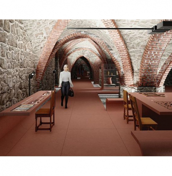 Rīgas pils pagrabā atbilstošā vidē apmeklētājus gaidīs stāsts par seno Livonijas piļu vēsturi.