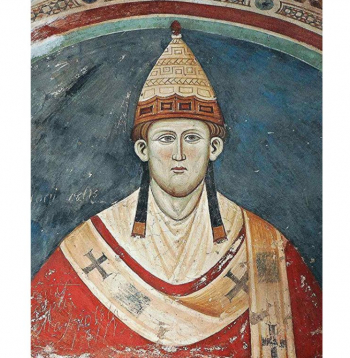 Pāvests Inocents III 13. gs. freskā Romā.