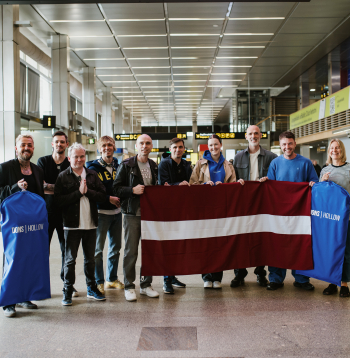 Dons un Latvijas Eirovīzijas delegācija devusies uz Malmi Zviedrijā.