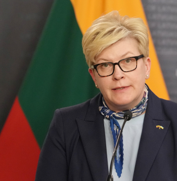 Baltijas valstu premjerministru un Vācijas kanclera tikšanās. Lietuvas premjerministre Ingrīda Šimonīte.
