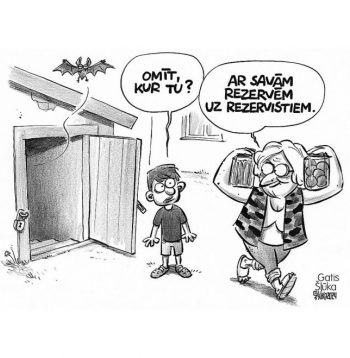 Zīmē Gatis Šļūka. Omīt, kur tu?