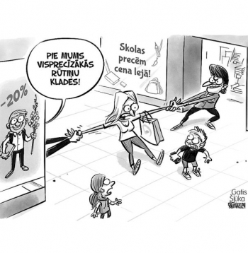 Zīmē Gatis Šļūka. 1. septembra iepirkšanās drudzis!