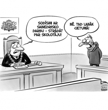 Zīmē Gatis Šļūka. Labāk uz cietumu! 
