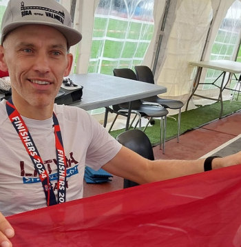 Ultramaratonists Matīss Vecvagaris.