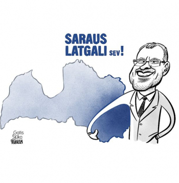 Zīmē Gatis Šļūka. Saraus Latgali sev!