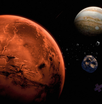 Starp Marsu un Jupiteru – dzelzs asteroīds Psīhe.