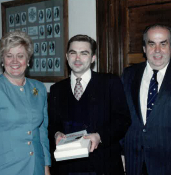 1994. gada vasarā Rīgā. No kreisās: Vaira Paegle, Juris Lorencs un Tālivaldis Kronbergs.