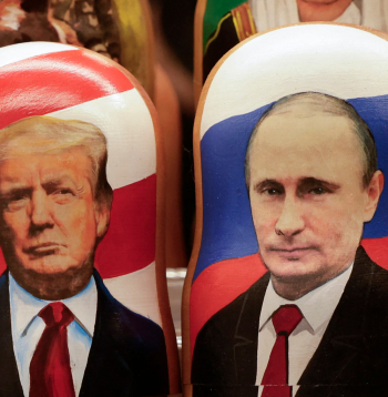 Donalds Tramps un Vladimirs Putins. 