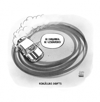 Zīmē Gatis Šļūka. Koalīcijas drifts