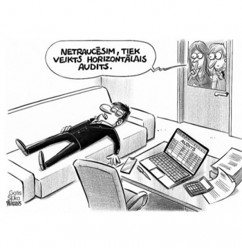 Zīmē Gatis Šļūka. Tiek veikts horizontālais audits!