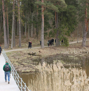 Kazdangas dabas taka piemērota garu pastaigu cienītājiem – tās kopgarums ir aptuveni deviņi kilometri, ietverot Valātas parku un Šēfera birzi abpus Kazdangas Dzirnezeram.