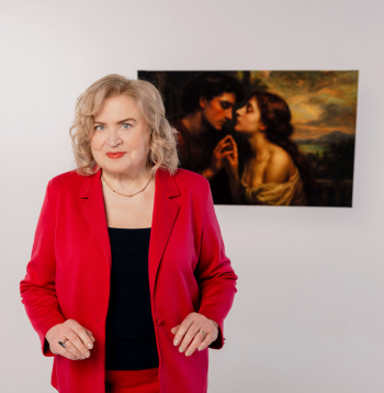 Senioru šova vadītāja Indra Burkovska.