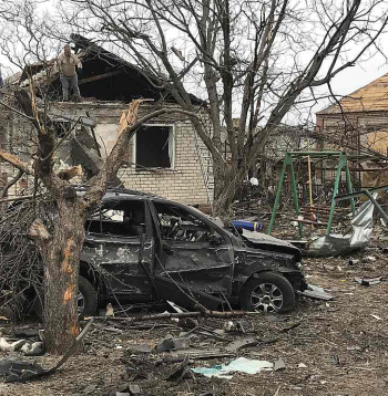Pēc Krievijas aviācijas bumbas trieciena…