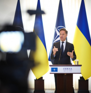 NATO ģenerālsekretārs Marks Rite Ukrainā.