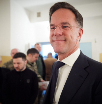 NATO ģenerālsekretārs Marks Rite Ukrainā. NATO ģenerālsekretārs Marks Rite Ukrainā.