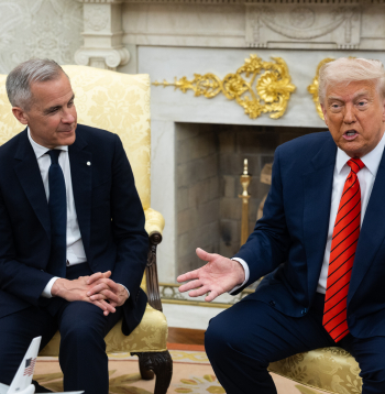 Kanādas premjerministrs Marks Kārnijs, tiekoties ar ASV prezidentu Donaldu Trampu, noraidīja viņa aicinājumu Kanādai kļūt par ASV štatu.