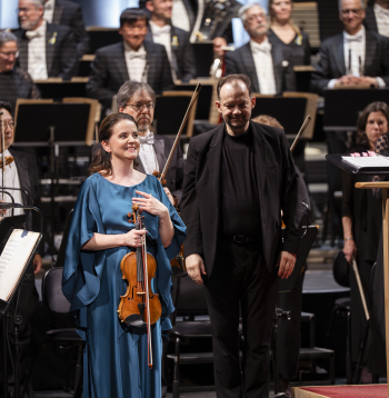Bostonas simfoniskā orķestra viesošanās Rīgā. Andris Nelsons. Baiba Skride.