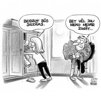 Zīmē Gatis Šļūka. Vēl jau neko nevar zināt...