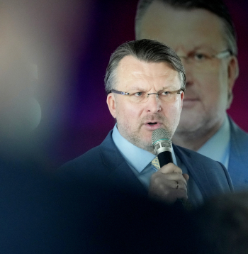 Partijas "Latvija pirmajā vietā" Rīgas mēra amata kandidāts, Saeimas deputāts Ainārs Šlesers.