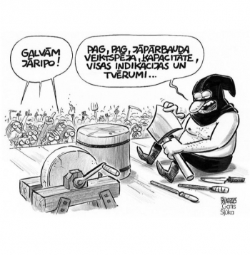 Zīmē Gatis Šļūka. Galvām jāripo!