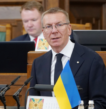 Valsts prezidents Edgars Rinkēvičs Saeimas pavasara sesijas noslēguma sēdē.