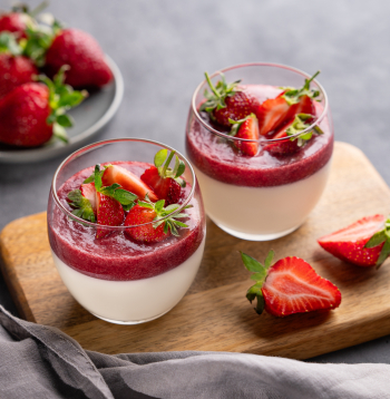 Klasiskā panna cotta.