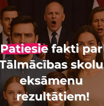 Iniciatīvas "Vecāku balss" pārstāvji savos ierakstos sociālajos tīklos nevadās pēc Valsts izglītības attīstības aģentūras datiem par centralizēto eksāmenu rezultātiem.