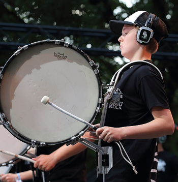 Andžeja Grauda bungu skola "Drumline Latvia", Vērmanes dārzs, Lielā skatuve, 08/07/2025. 