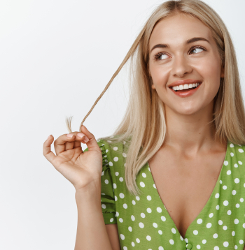 OLAPLEX produkti piemēroti visiem matu tipiem, īpaši krāsotiem, balinātiem vai mehāniski bojātiem matiem.