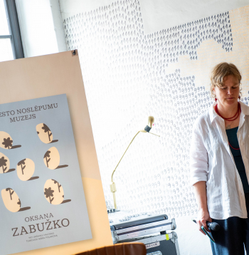 Oksanas Zabuško romāna "Pamesto noslēpumu muzejs" atvēršana.